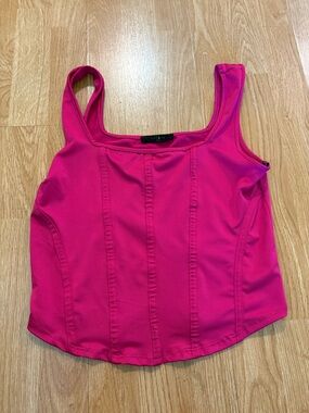 Women's Fuchsia Tank Top - Saints